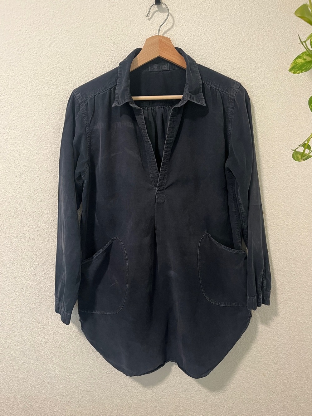 CP Shades Navy Blue Corduroy Tunic sz XS